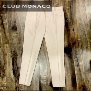 👖NWOT! Club Monaco Cream Cigarette Trouser